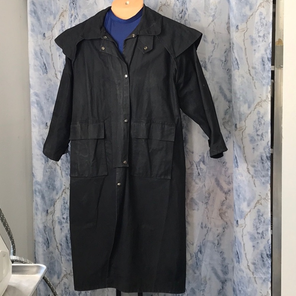 Original Australian Stockman Oil Coat Ranch coat cosplay period play - Picture 4 of 16